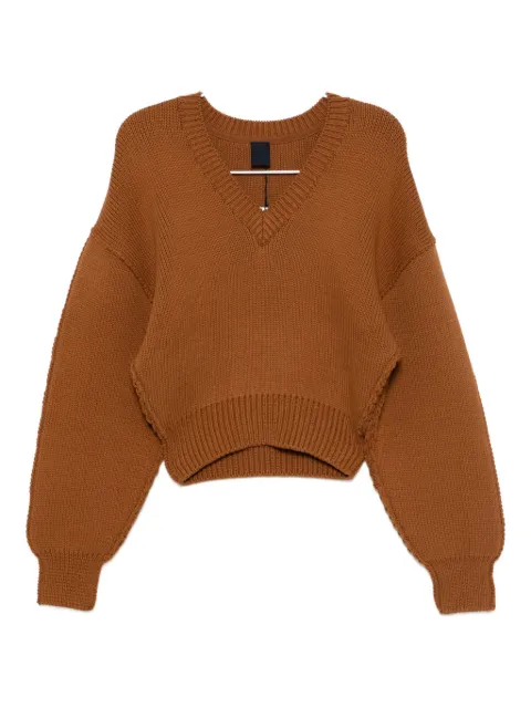 Juun.J v-neck jumper Brown JW5951F01