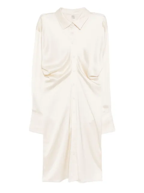 TOTEME slouched shirt dress Neutrals 254WRD0256FB0020007