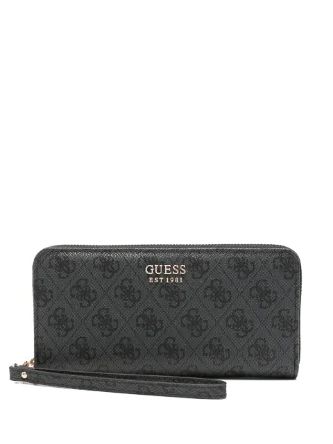 GUESS USA large Vikky patterned leather wallet Black SWLG9648146CLO