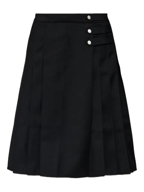 MISBHV buttoned pleated skirt Black 251W864