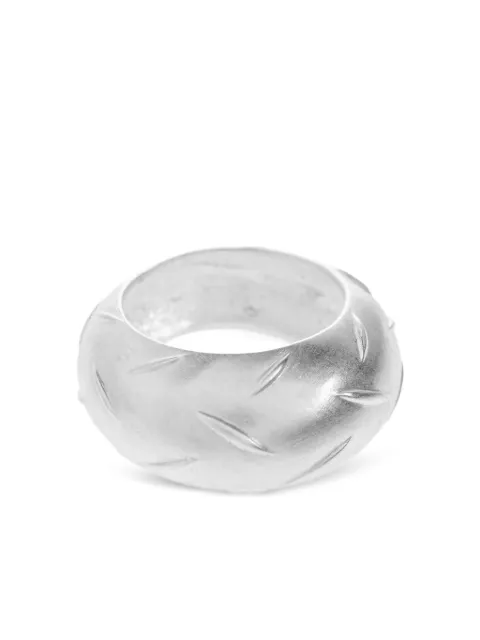 MISBHV engraved ring Silver 251A703