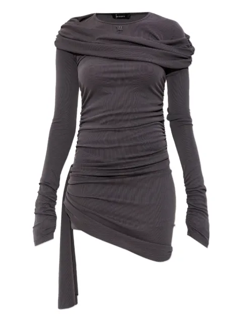 MISBHV Virgo draped mini dress Grey 251W817