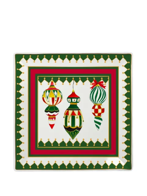 BACI MILANO christmas-ornament square plate White XSTR3CAR01