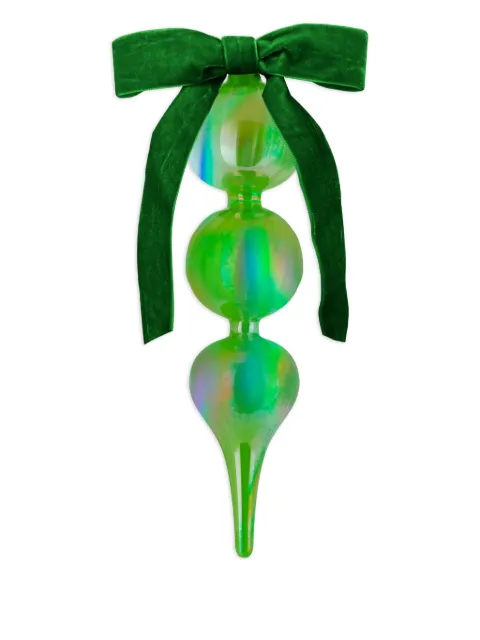 BACI MILANO iridescent glass-bead ornament (24cm) Green XDEC2CAR02