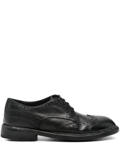 Moma World leather brogue Oxford shoes Black 75503A