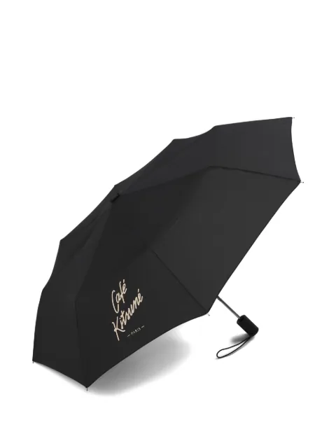 CAFÉ KITSUNÉ logo umbrella Black PU08601O0016P199