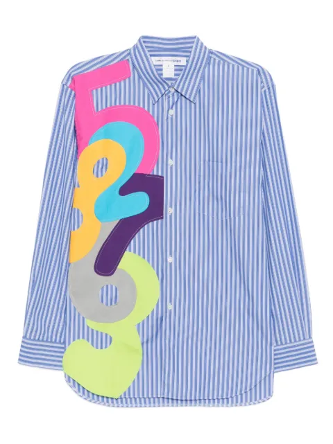 Comme Des Garçons Shirt striped shirt Blue FPB006051