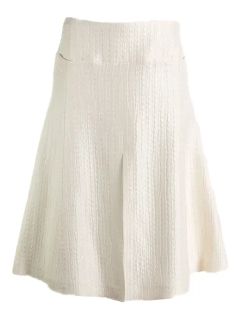 Alaïa silk midi skirt White AA9J2371W097B