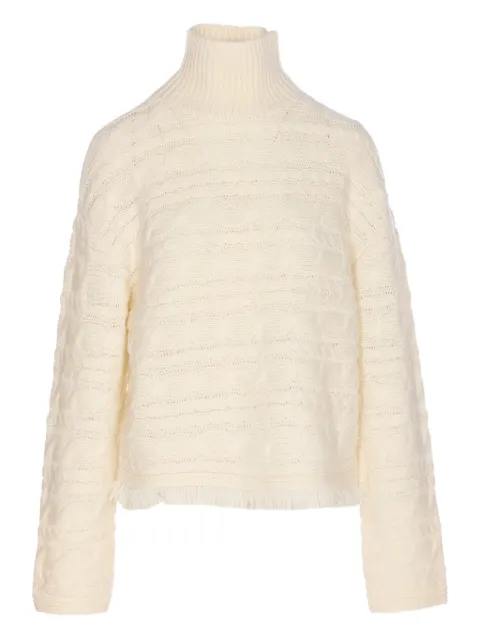Guest In Residence cable-knit turtleneck sweater White W34219CHCRE