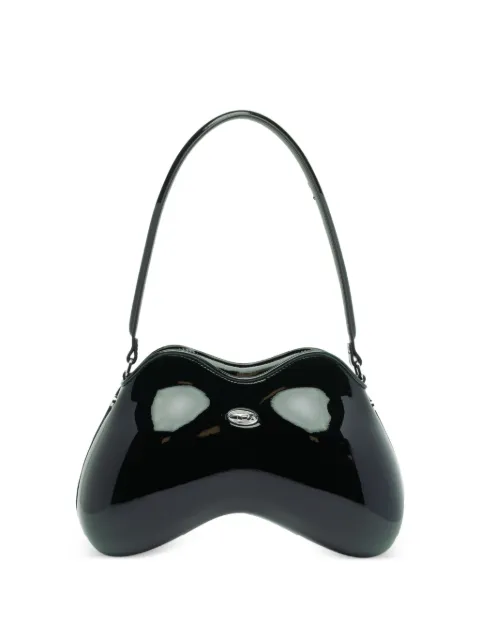 Diesel medium Double-D curved shoulder bag Black X10327P8008H0672
