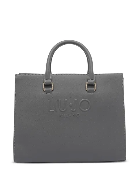 LIU JO logo-embossed tote bag Grey AF5149E008700071