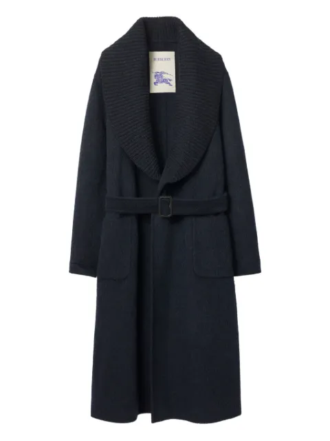 Burberry wool mohair blend coat Blue 8114409