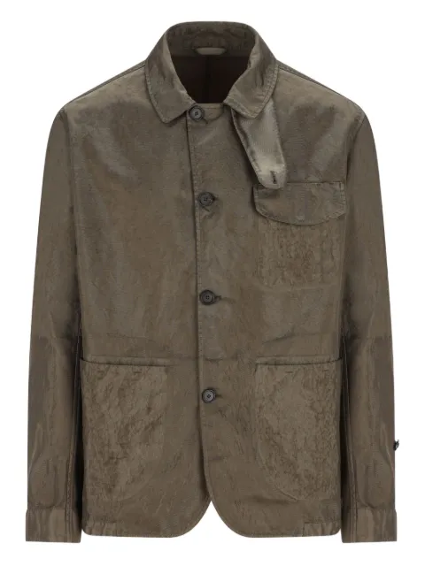 Massimo Osti Studio button-fastening jacket Brown 19MMOW018A110503G922