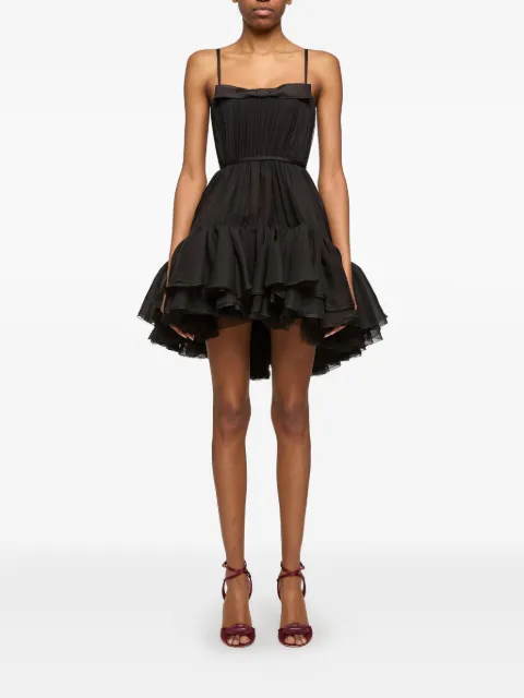 Giambattista Valli pleated ruffled dress Black 25FWSVTE508485CHI