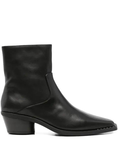 Ash Hasley leather ankle boots Black HASLEY01