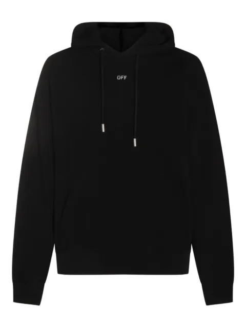 Off-White Thinkman Arrow Skate cotton hoodie Black OMBB085F25FLE00C1001