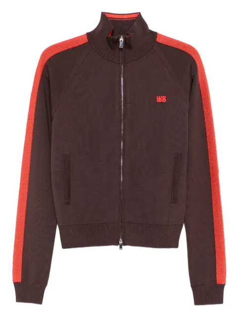 Wales Bonner side-stripe track jacket Brown UA25KN01VI05801
