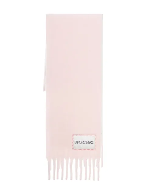 Sportmax fringed alpaca scarf Pink 2522546012600