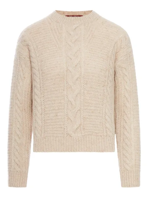 Max Mara cable-knit top Neutrals 2526366112600