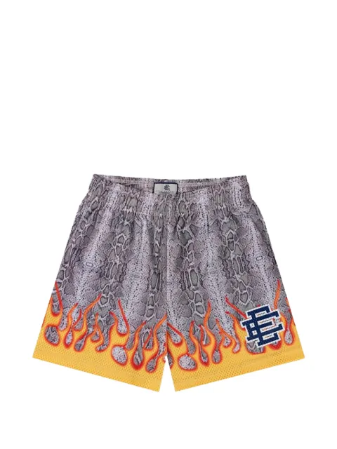ERIC EMANUEL EE Basic snake-print shorts Grey EE089