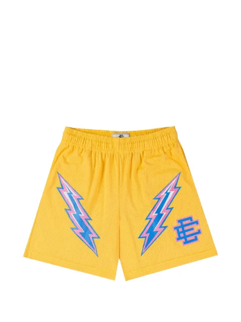 ERIC EMANUEL EE Basic bolt-print shorts Yellow EE080
