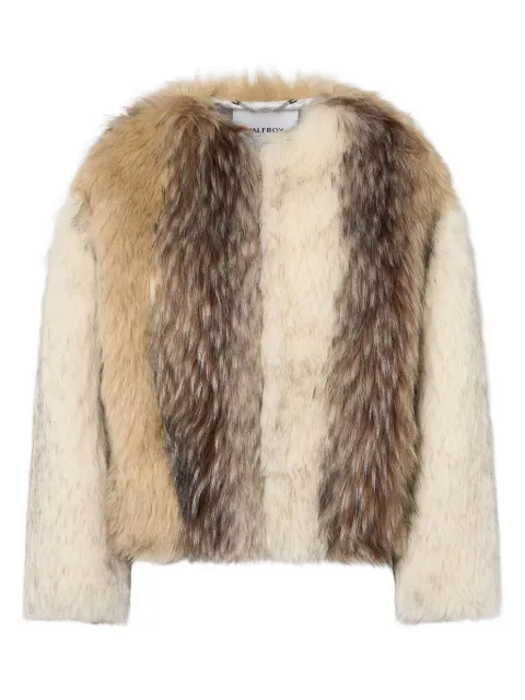 Halfboy long-sleeve faux-fur jacket HF251WO001EF001T03