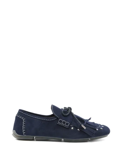 Wales Bonner Montego tassel suede loafers Blue WBM46500A23002104