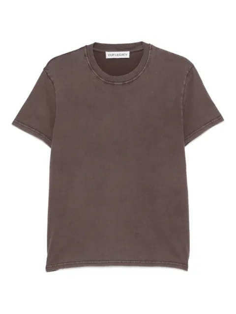 OUR LEGACY crew-neck T-shirt Brown W2266CT