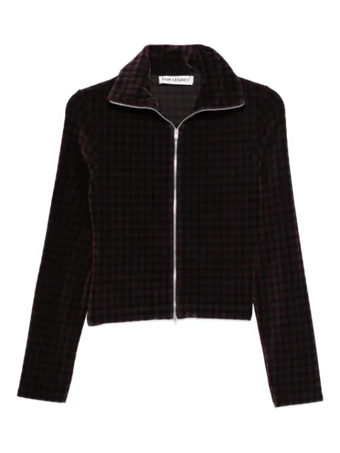 OUR LEGACY zip-up patterned jacket Grey W2266SMH