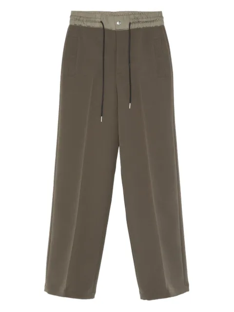 sacai drawstring-waist trousers Green SCW277