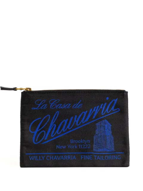 Willy Chavarria leather wallet Black WCASC0029001