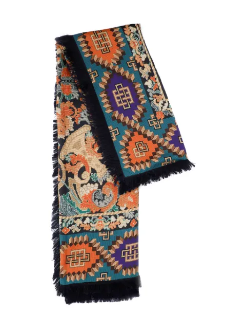 Pierre-Louis Mascia Alopie printed scarf Blue ALOPIE135X195DF51601410118