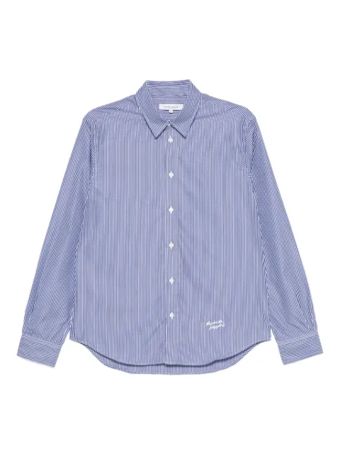Maison Kitsuné striped shirt Blue PM00411WC2046