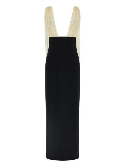 ARMARIUM V-neck maxi dress Black ARMTMD029W020002BLACK