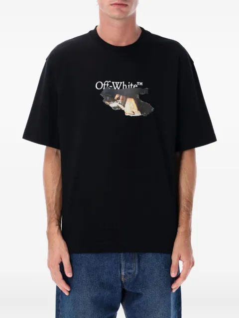 Off-White arrow-print T-shirt Black OMAA120F25JER00U1001