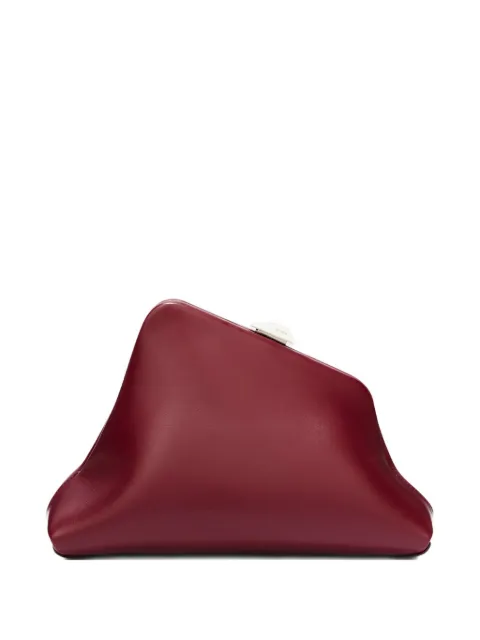 The Attico small Day Off leather clutch bag Red 251WAH00059LBT019AA