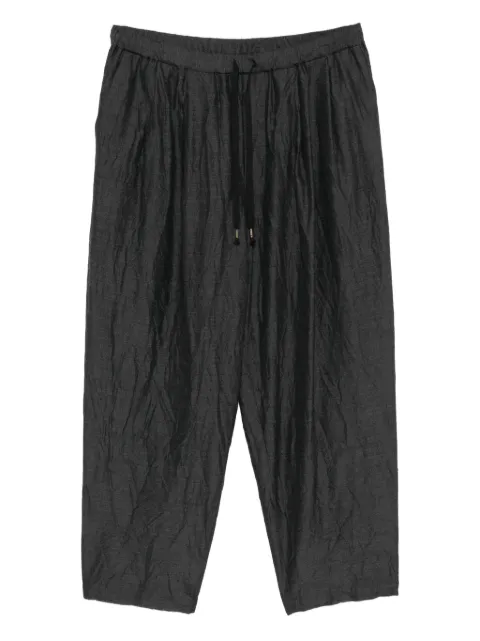 CALMLENCE double pleated tapered trousers Grey PANTS035GR
