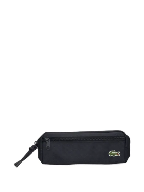 Lacoste logo-patch wash bag Black NU5088NE