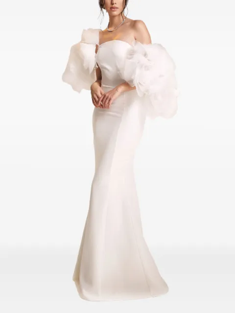 Ana Radu off-shoulder ruffled dress White 41377