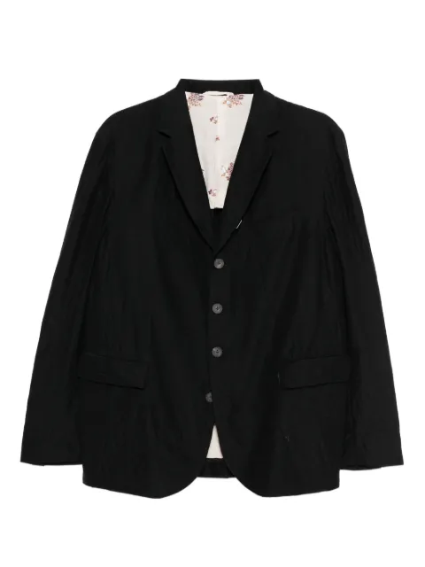 CALMLENCE crease-effect blazer Black JACKET036