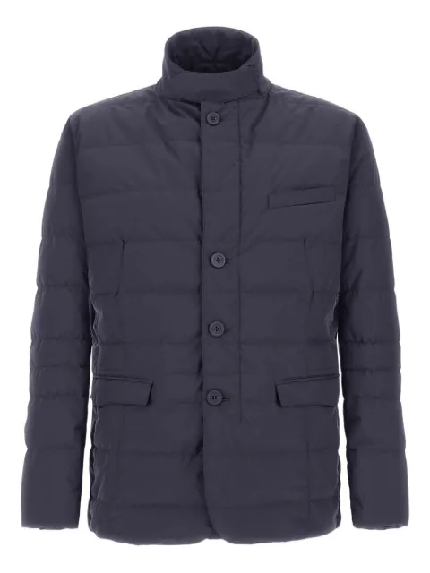 Herno quilted button-fastening jacket Blue PI001237U12840