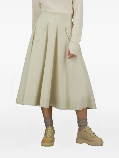 Herno pleated pocket-detail skirt Neutrals GN00012DL11128