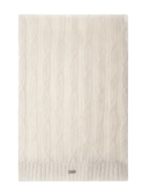 Herno cable-knit scarf White SCP0006DR70275