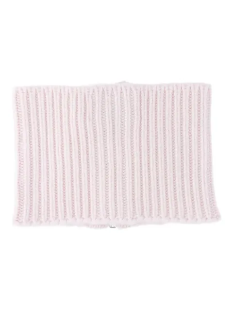 SA SU PHI ribbed-knit zip-fastening neckwarmer scarf Pink W25950MWS