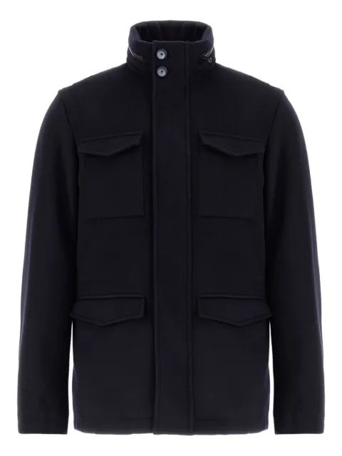 Herno flap-pocket jacket Blue FI000128U33318