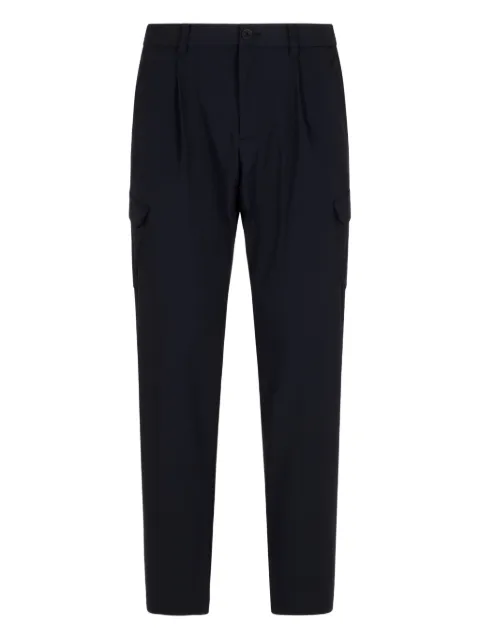 Herno elasticated-waist cargo trousers Blue PT000156U12773S