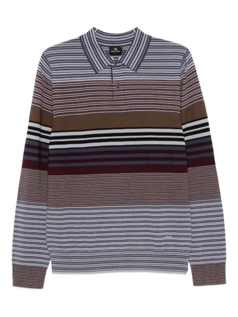 PS Paul Smith striped polo shirt Purple M2R473ZT22439