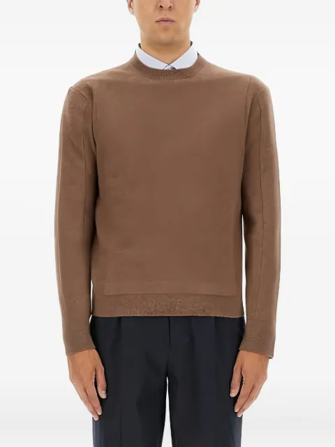 Zegna crewneck knitwear Brown UGB6MA210S700