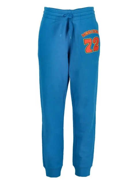 Moschino Pre-Owned wool-blend track pants Blue WCV25081703