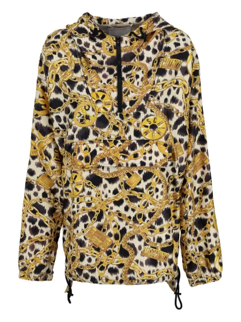 Moschino Pre-Owned chain-print jacket Gold WCV250846